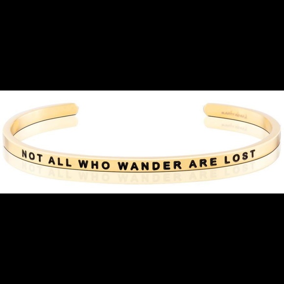 MantraBand bracelet - Not All Who Wander Are Lost - Picture 1 of 4